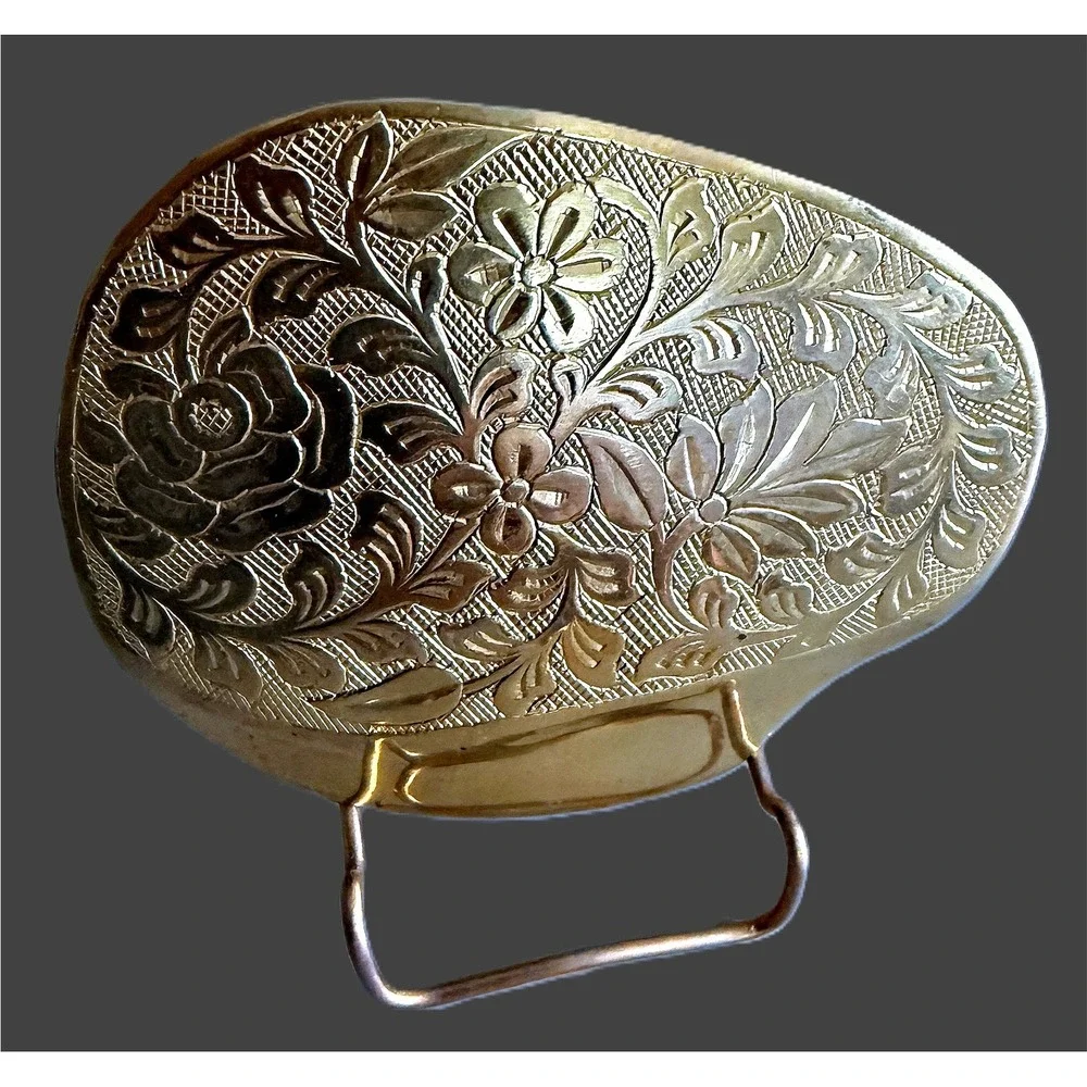 Vintage Antique Sash Slide Buckle Art Nouveau 4